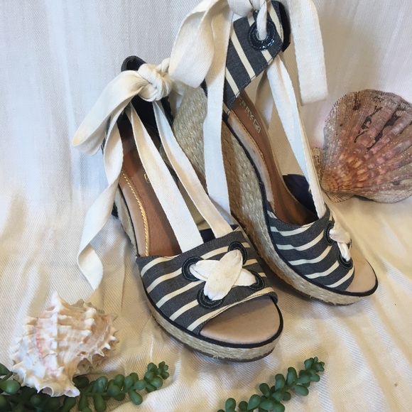 Sperry “Palm Beach” Espadrille Wedges - Picture 1 of 7